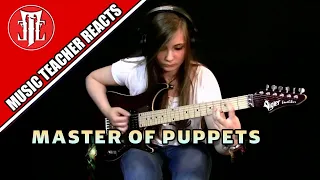 Music Teacher Reacts | TINA S - Master of Puppets