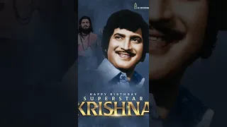 Happy birthday super star Krishna garu #birthday #superstar #krishna #krishnastatus