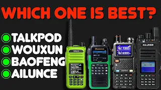 New GMRS Radios Compared: Talkpod A36 Plus, Wouxun KG-Q10G, Baofeng UV-5G Plus & Ailunce HA1G