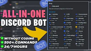 [OUTDATED] Create 500+ Commands Discord Bot Without Coding in 2023 | 24/7 Hours Online