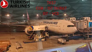 Turkish Airlines Boeing 777 flight from Jakarta [CGK] to Istanbul [IST] transfer to Venice [VCE].