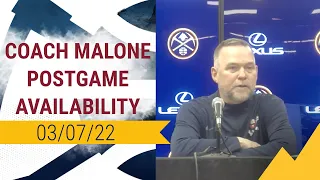 Nuggets Postgame Availability: Coach Malone