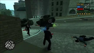 GTA Liberty City Stories Minigun Rampage + Six Star Wanted Level Escape