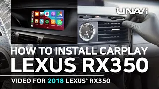 How to install APPLE CARPLAY & Android Auto for 2016, 2017, 2018, 2019 LEXUS RX      PART 1/2