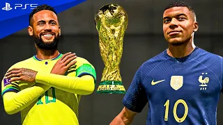 FIFA 23 - Brazil vs. France - World Cup 2022 Final Match | PS5 Gameplay 4K
