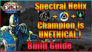 SPECTRAL HELIX CHAMPION is the New Ele Buzzsaw? | Path of Exile 3.18 Sentinel League Build Guide