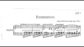 Ossip Gabrilowitsch | Romance, Op.1/4