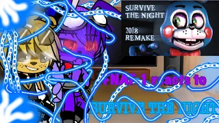 FNAF 1 reacts to Survive The Night 2018 remake [Gacha/FNAF]