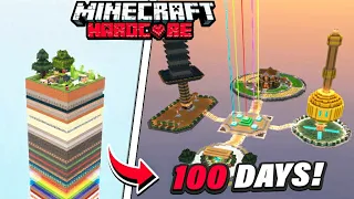 Minecraft 100 Days But, It's a Random Layer One Chunk !