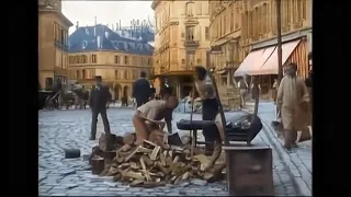 [4k,60fps,colorized] End of 19th Century Paris. Street Scene. Do you recognize your ancestors there?