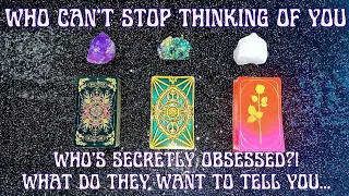 Who Can't Stop Thinking Of You & Why? 😩💭 Who's Secretly Obsessed?! 🔮 Pick A Card Tarot Reading