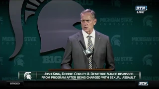 Mark Dantonio on Player Dismissal