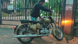 bullet classic 500 exhaust sound || Royal Enfield classic 500 || Stock Exhaust Sound 😍😍