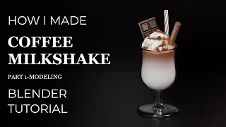 How to make a coffee milkshake | part 1-modeling | Blender tutorial for beginners