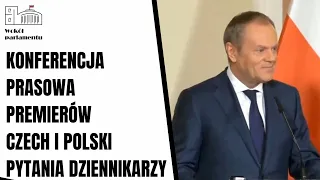 Konferencja prasowa Premierów Czech i Polski 27.02.24 - Pytania dziennikarzy