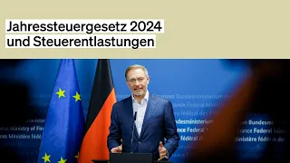 Bundeskabinett beschließt Entwurf eines Jahressteuergesetzes - Pressestatement von Christian Lindner