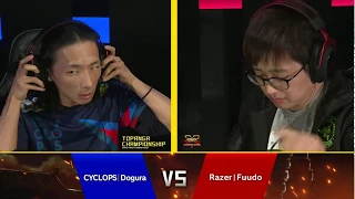 Topanga Championship Finals - Fuudo (R. Mika) vs Dogura (M. Bison) - Street Fighter 5 CE