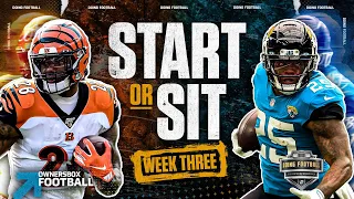 Must Start and Sit - Week 3 | Fantasy Football 2021 | Doing Football