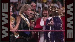 WWE Superstars hold a coronation for "Macho Man"