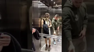 Shmeksss American  bodybuilder elevator prank VIDEO funny reaction tiktok meme 🤣