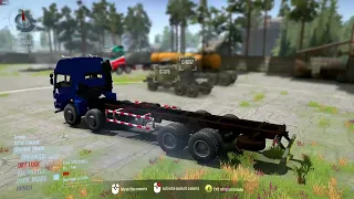 Spintires: MudRunner - VOLVO FMX 10X8  TIMBER TRUCK Through the Forest on the Off-road