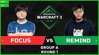 DreamHack Warcraft III Open 2021 Finals - [ORC] FoCuS vs. ReMinD [NE] - Group A