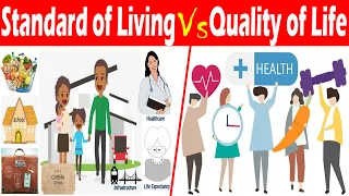 Differences between Standard of Living and Quality of Life.