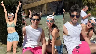 Sanaya Irani Mohit Sehgal arrived Columbia River Gorge and enjoy in waterfall | Sanaya Irani |