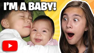 REACTING MY OLD BABY VIDEOS!!! JillianTubeHD Life Before YouTube!