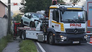 Schwerer Verkehrsunfall auf Voralpenstraße bei Sierning