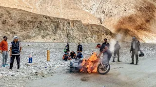 Индия. Сгорел мотоцикл. Шокирующая дорога до озера Пангонг. Ладакх #54