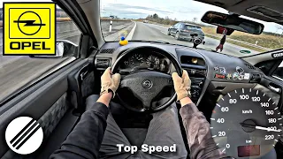 2001 OPEL ASTRA G CC 1.6 TOP SPEED DRIVE ON GERMAN AUTOBAHN 🏎