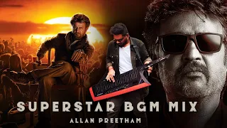 SuperStar BGM MiX - Allan Preetham -Padayappa x Vettaiyan x Muthu BGM | Rajinikanth | ARR | Anirudh