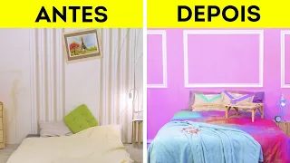 REFORMA EXTREMA DE QUARTO || 23 IDEIAS MODERNAS PARA TORNAR SUA CASA MAIS ACONCHEGANTE