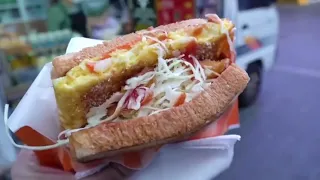 Street Toast Master who Only Sells for 3 Hours in the Morning? Myeongdong Toast - street food