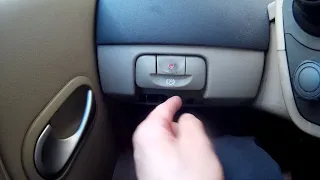 RENAULT How to manually disengage hand brake - desserrer frein à main