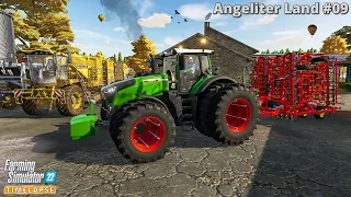 Hauling Straw Bales. Cultivating. Harvesting Sunflowers🔸Farming Simulator 22🔸Angeliter Land #09🔸4K