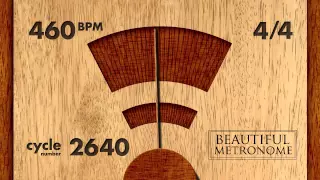 460 BPM 4 4 Wood Metronome HD