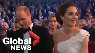 Prince William, Kate Middleton join stars for BAFTA Awards
