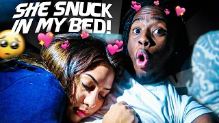 SHE SNUCK IN BED WITH ME TO CUDDLE & THIS HAPPENED!!