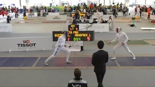 FE T32 01 M E Individual Verona ITA Junior World Championships BLUE BUZZACCHINO ITA vs NGUEFACK FRA