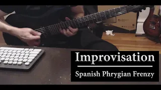 Some more Spanish Phrygian frenzy, completely improvised, down-tuned - AX8, JP70