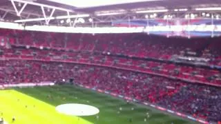 Everton Fans Singing Grand Old Team at Wembley 2012