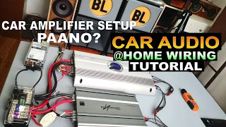 CAR AUDIO SETUP @ HOME PAANO? CAR AMPLIFIER WIRING TUTORIAL WITH 750W & 2400W DELL PSU & 2 AMPLIFIER