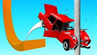 MOST BRUTAL MEGA RAMP CRASHES! (BeamNG Multiplayer)