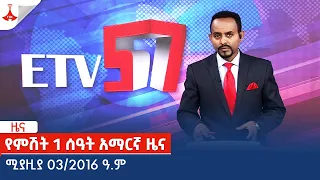 የምሽት 1 ሰዓት አማርኛ ዜና … ሚያዚያ 03/2016 ዓ.ም Etv | Ethiopia | News zena