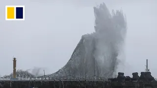 Typhoon Haikui scores a direct hit on Taiwan
