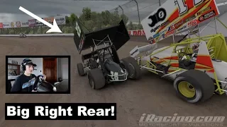 This Slider Was Not Clear! (iRacing 410's at Eldora)