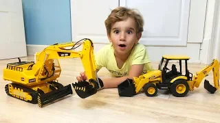 Super Lev and Gleb Compilation New Series for kids about Cars and Tractors