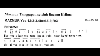 [Edisi Baru - Malam Paskah] Sabtu, 8 April 2023 - SESUDAH BACAAN KELIMA - Mazmur Tanggapan - Tahun A